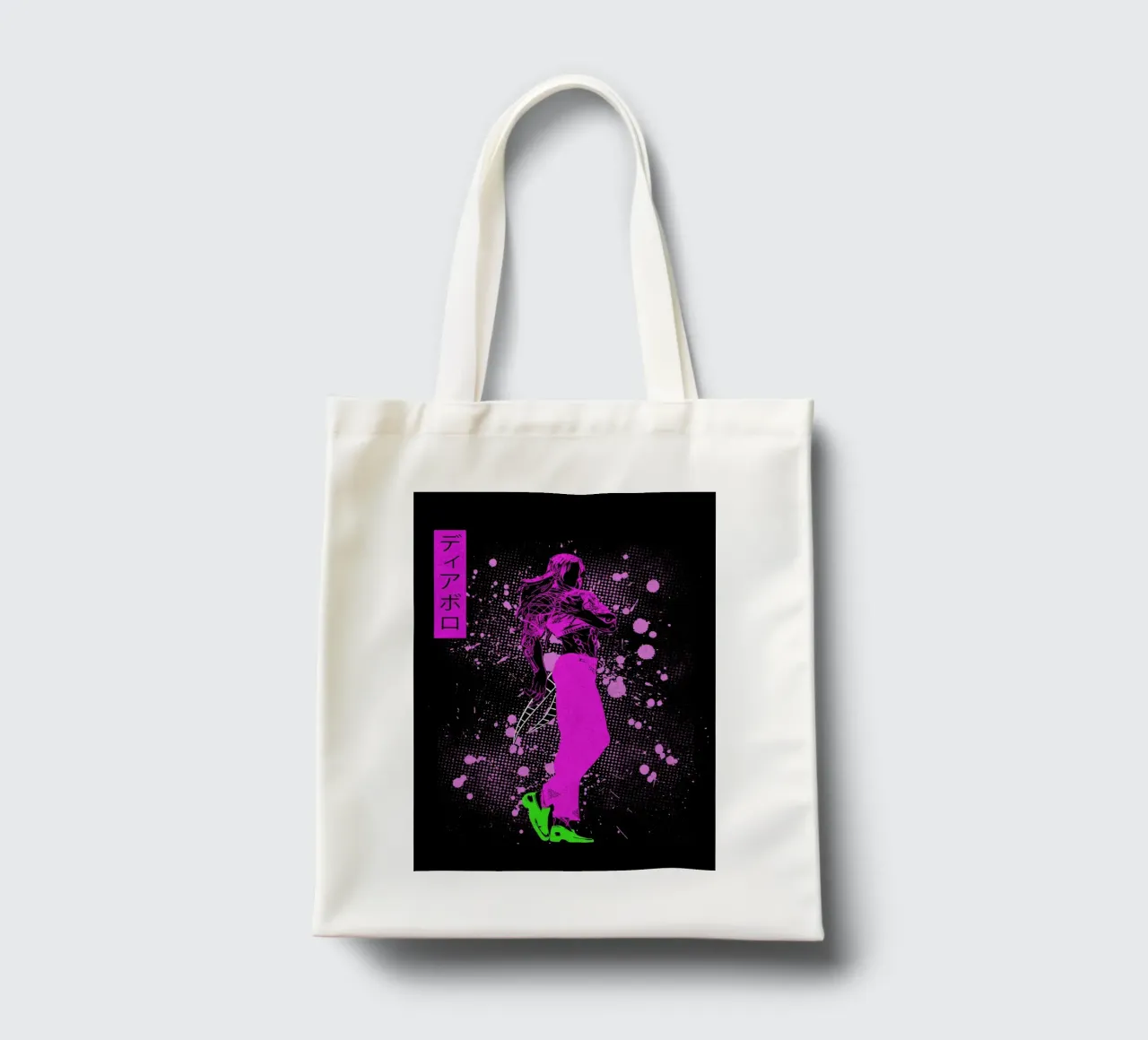 Diavolo jojo tote bag by Neonartstudio
