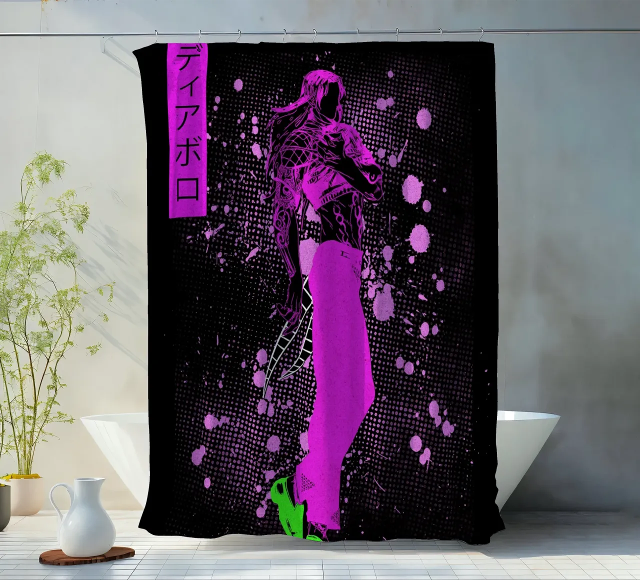 Diavolo jojo douchegordijn van Neonartstudio