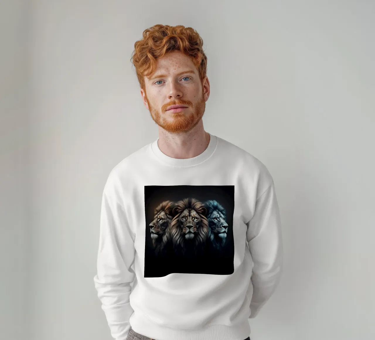 il leone reale felpa da Art Digital Visuel