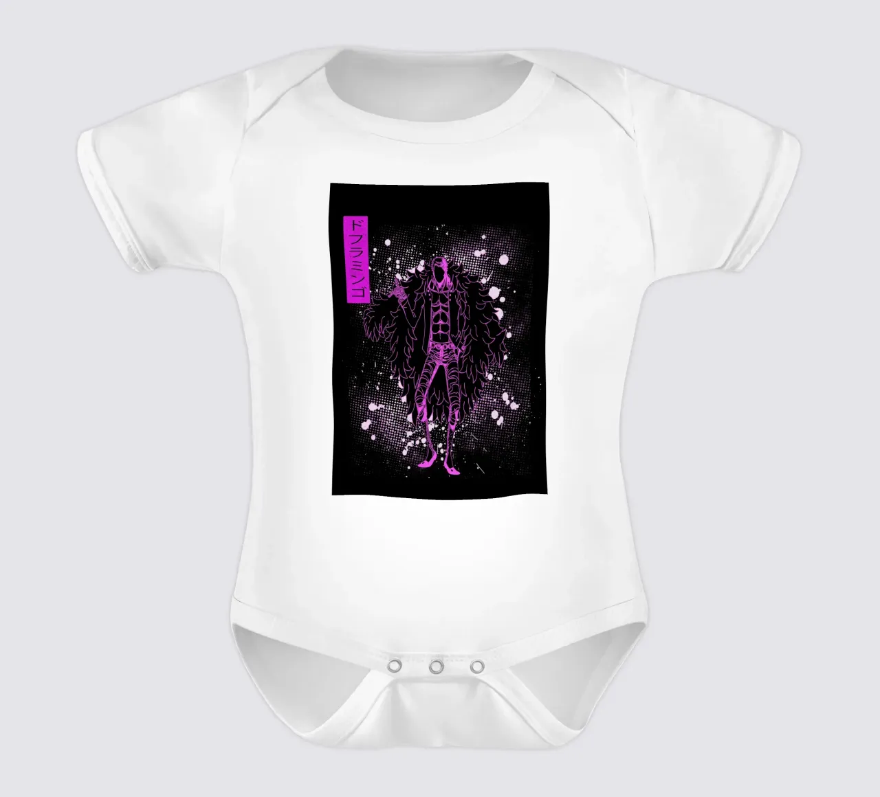Donquixote Doflamingo one piece body neonato maniche corte da Neonartstudio