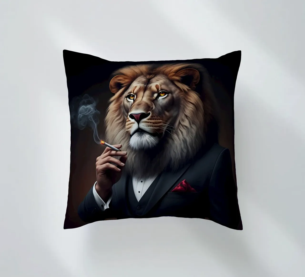 il leone reale cuscino da Art Digital Visuel