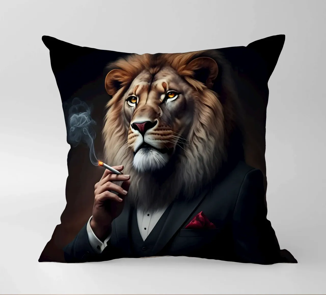 il leone reale cuscino da Art Digital Visuel