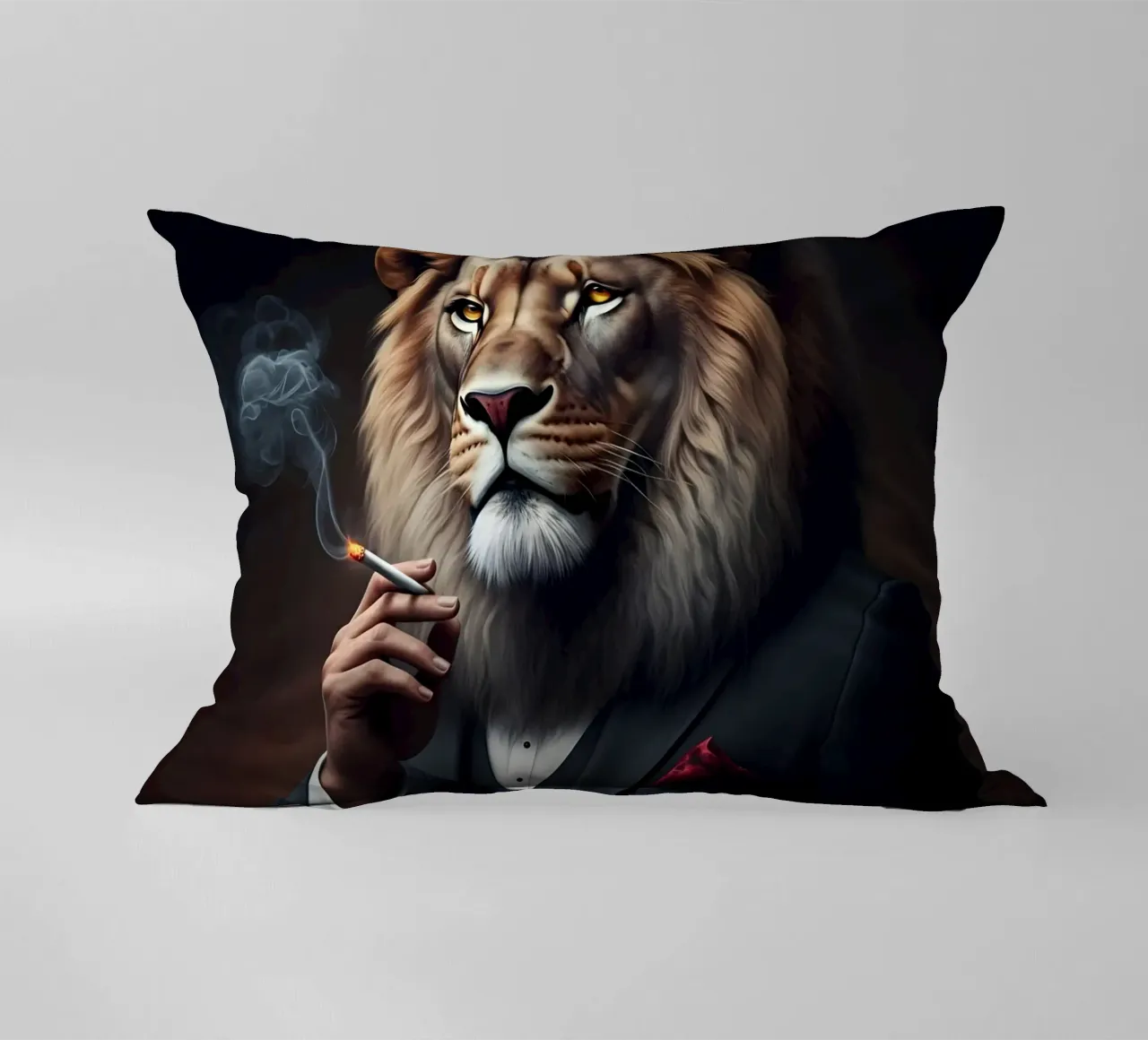 il leone reale cuscino da Art Digital Visuel