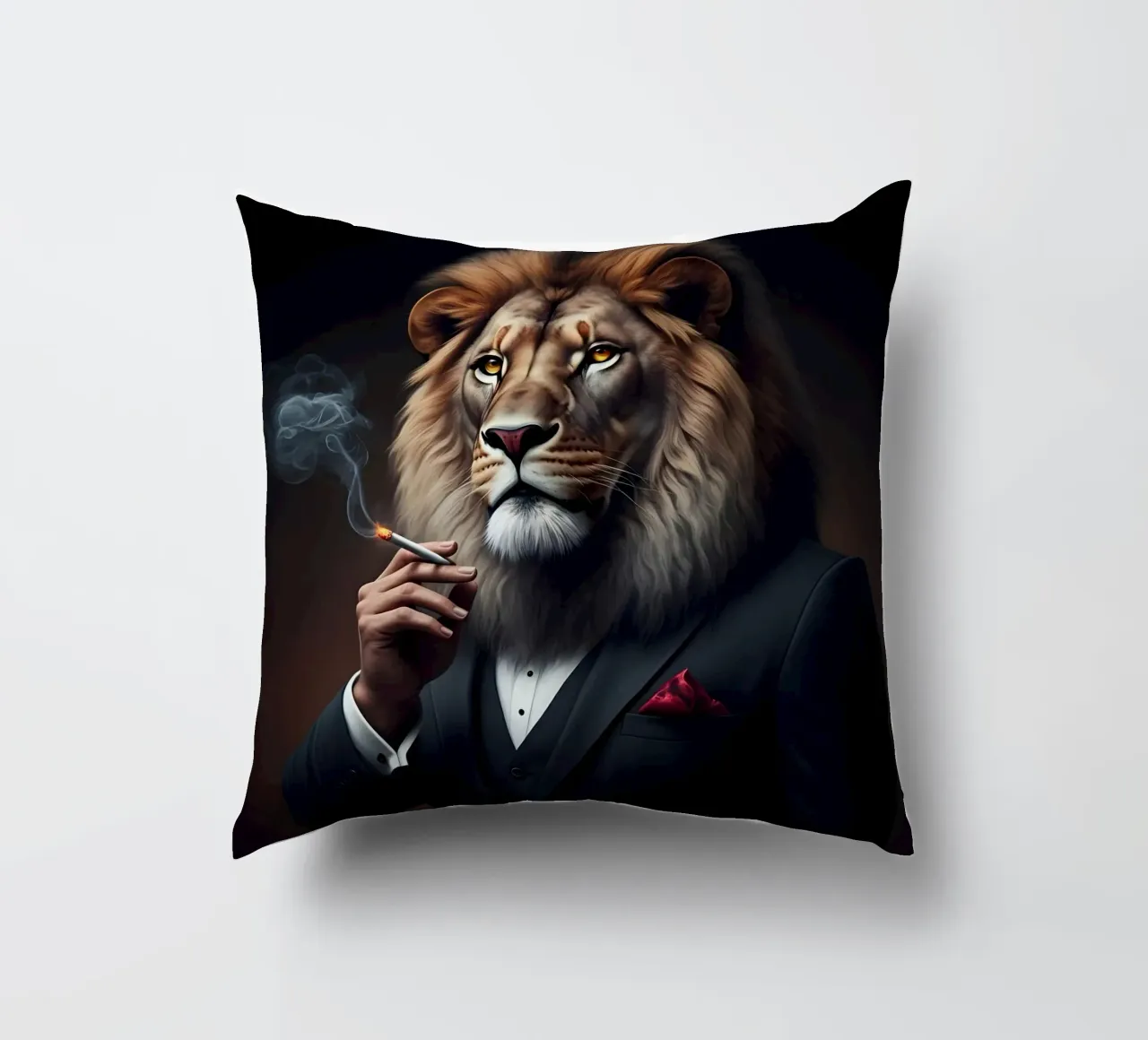 il leone reale cuscino da Art Digital Visuel