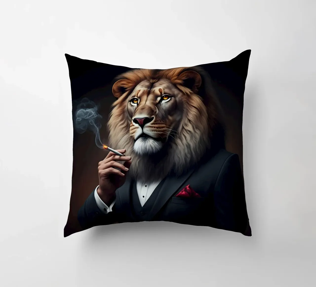 il leone reale cuscino da Art Digital Visuel