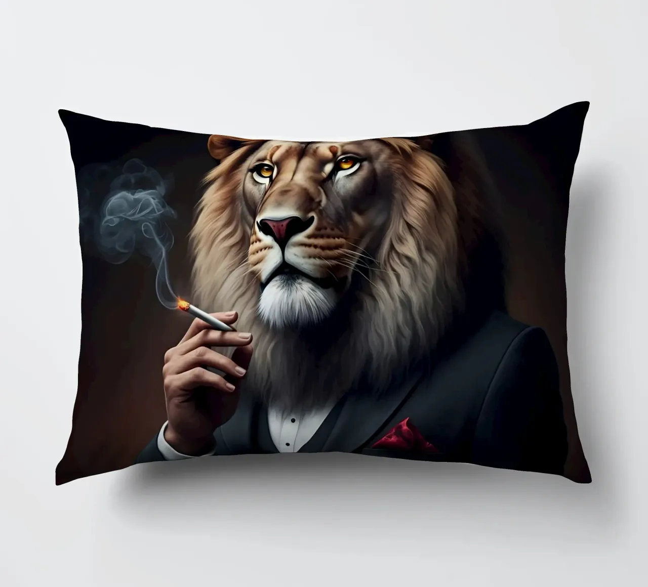 il leone reale cuscino da Art Digital Visuel