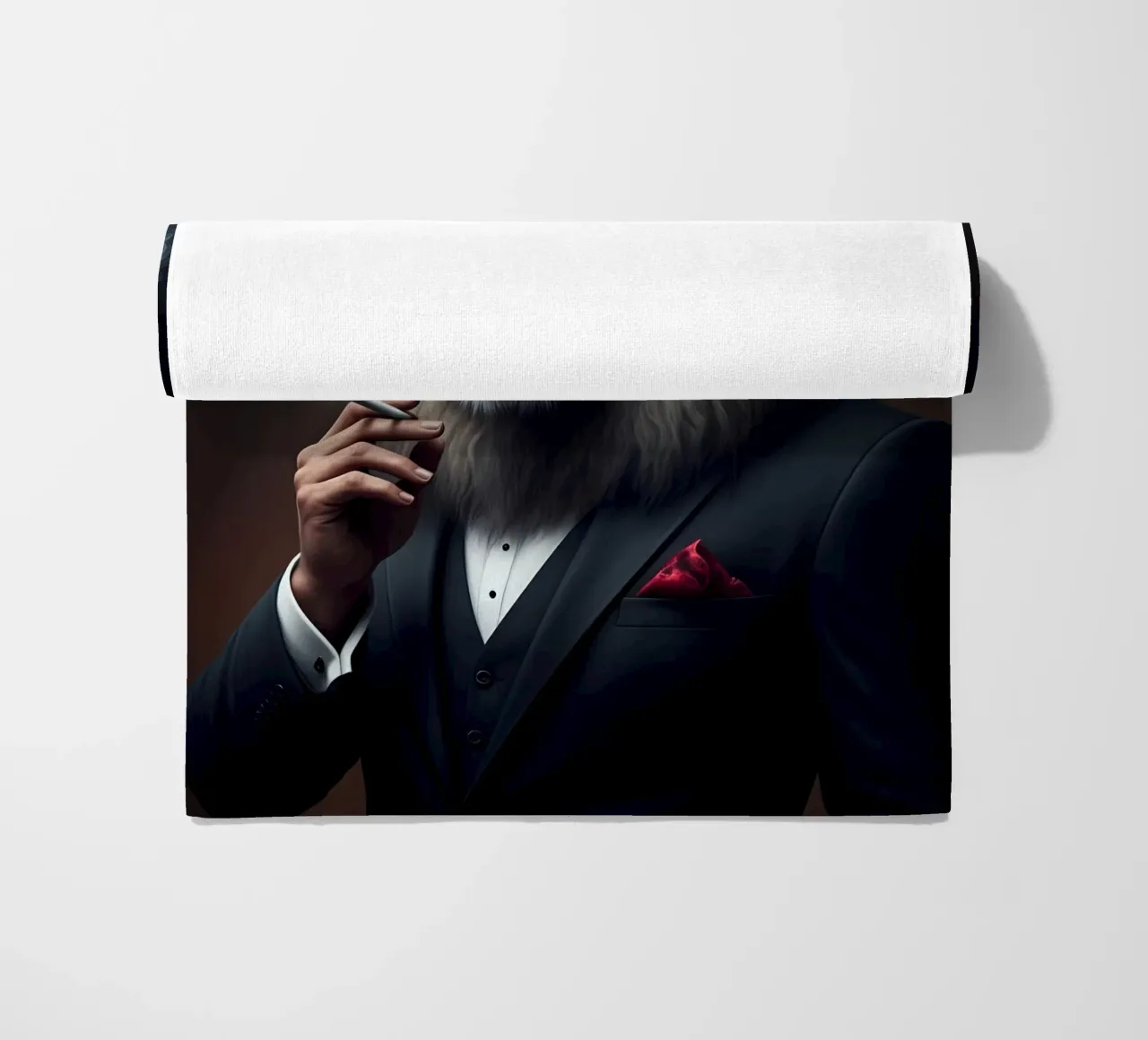 the royal lion beach towel by Art Digital Visuel