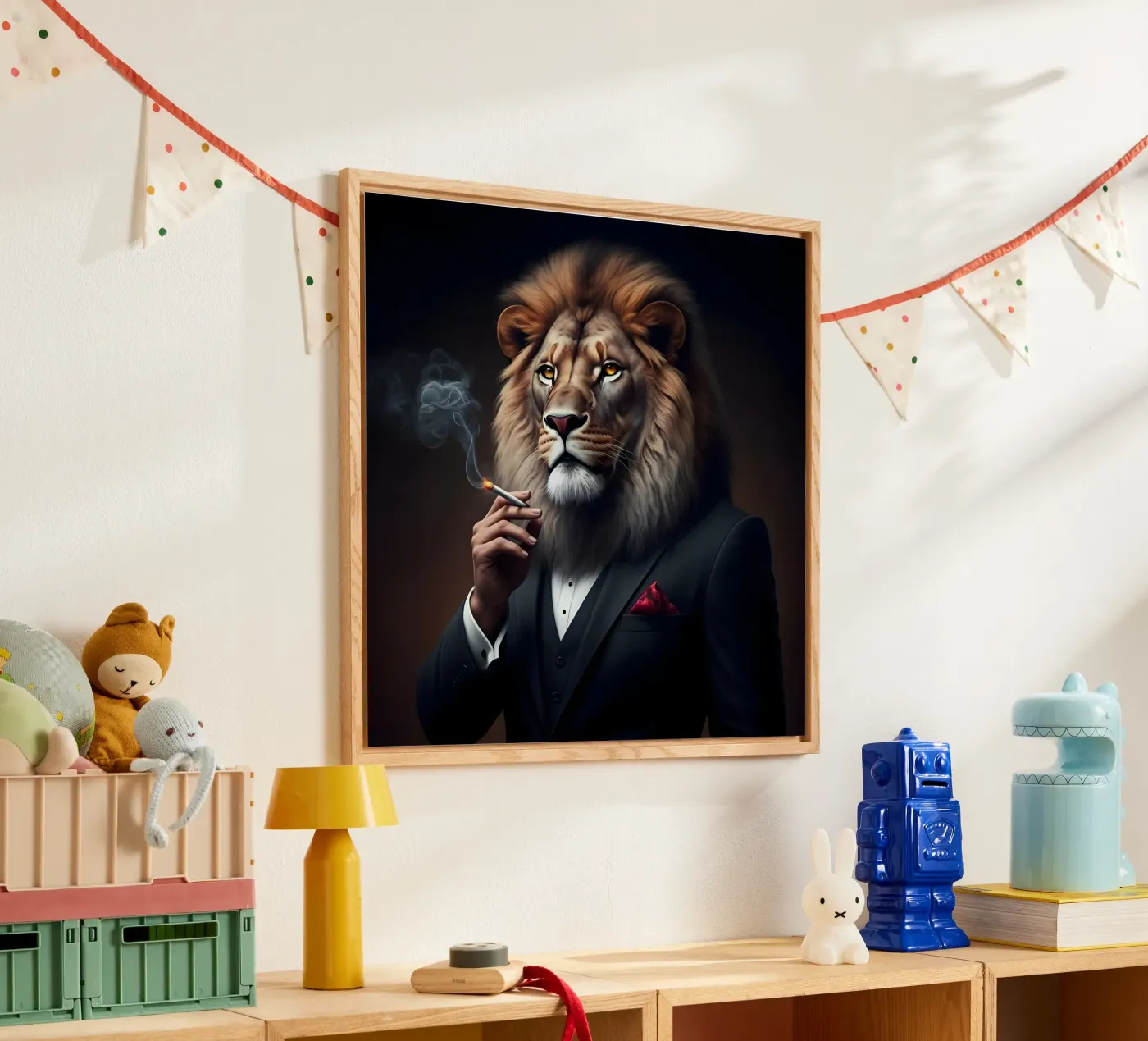 il leone reale plexiglass da Art Digital Visuel