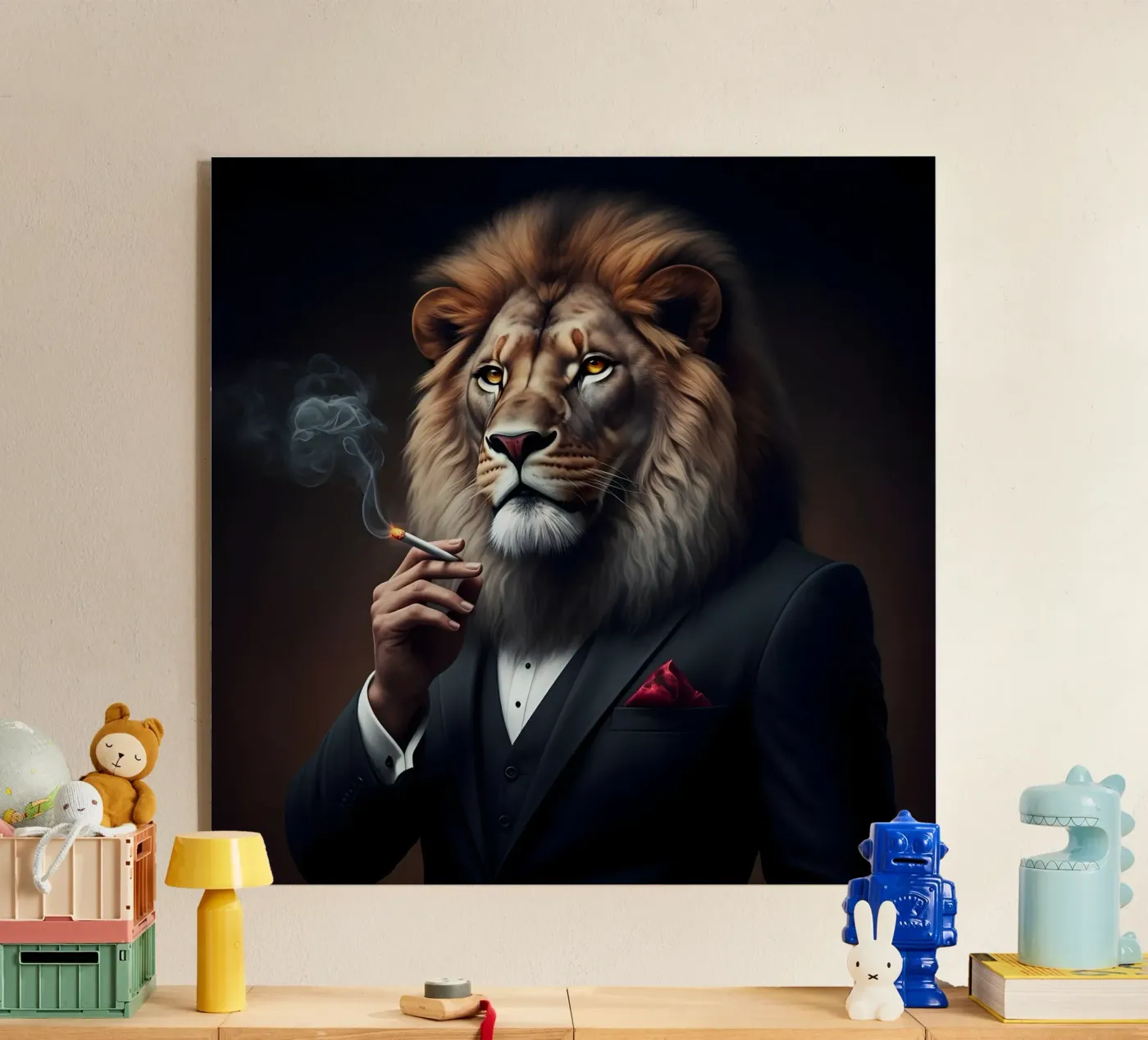 il leone reale plexiglass da Art Digital Visuel