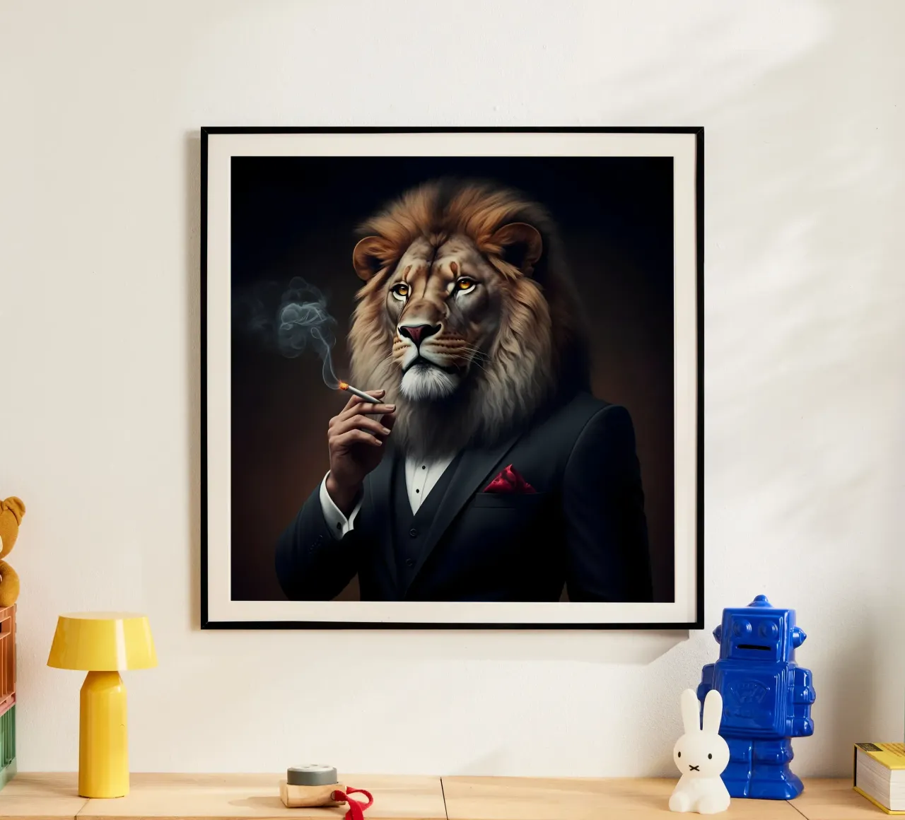 el león real poster de Art Digital Visuel