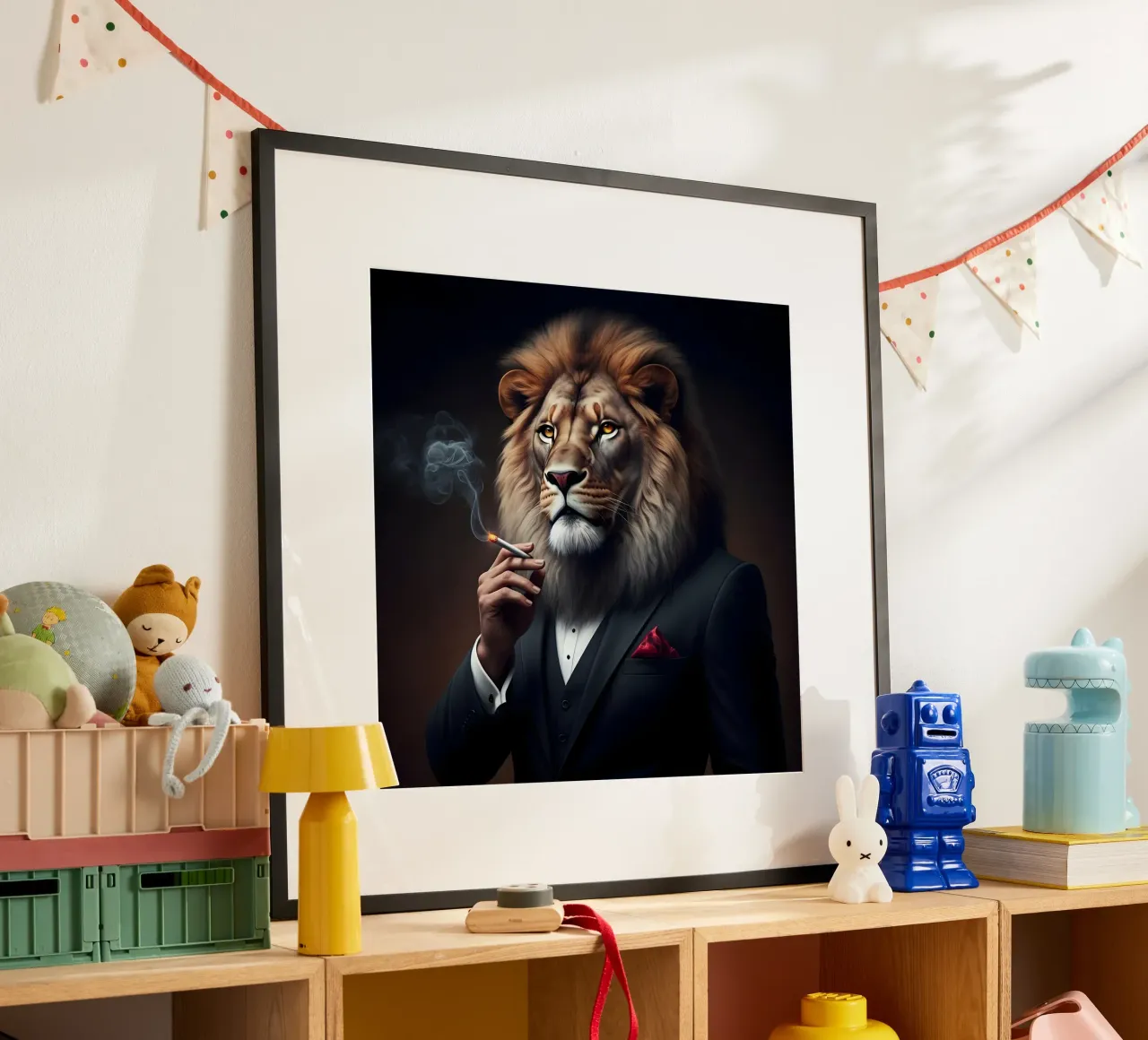el león real poster de Art Digital Visuel