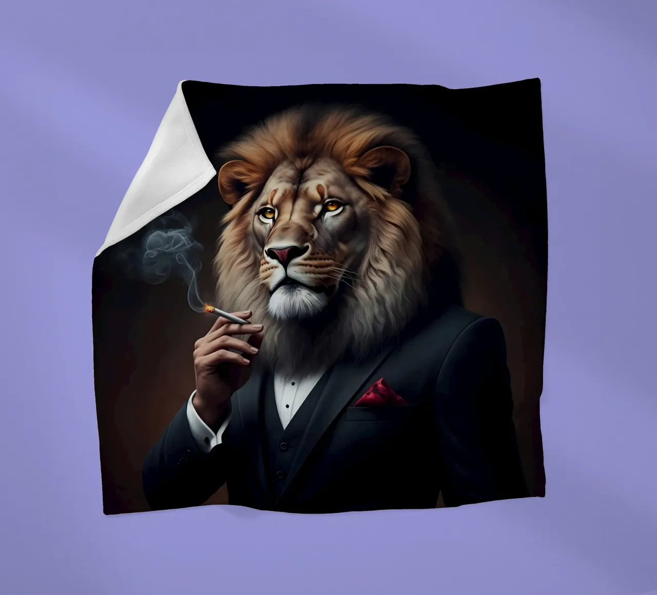 il leone reale coperta in pile da Art Digital Visuel