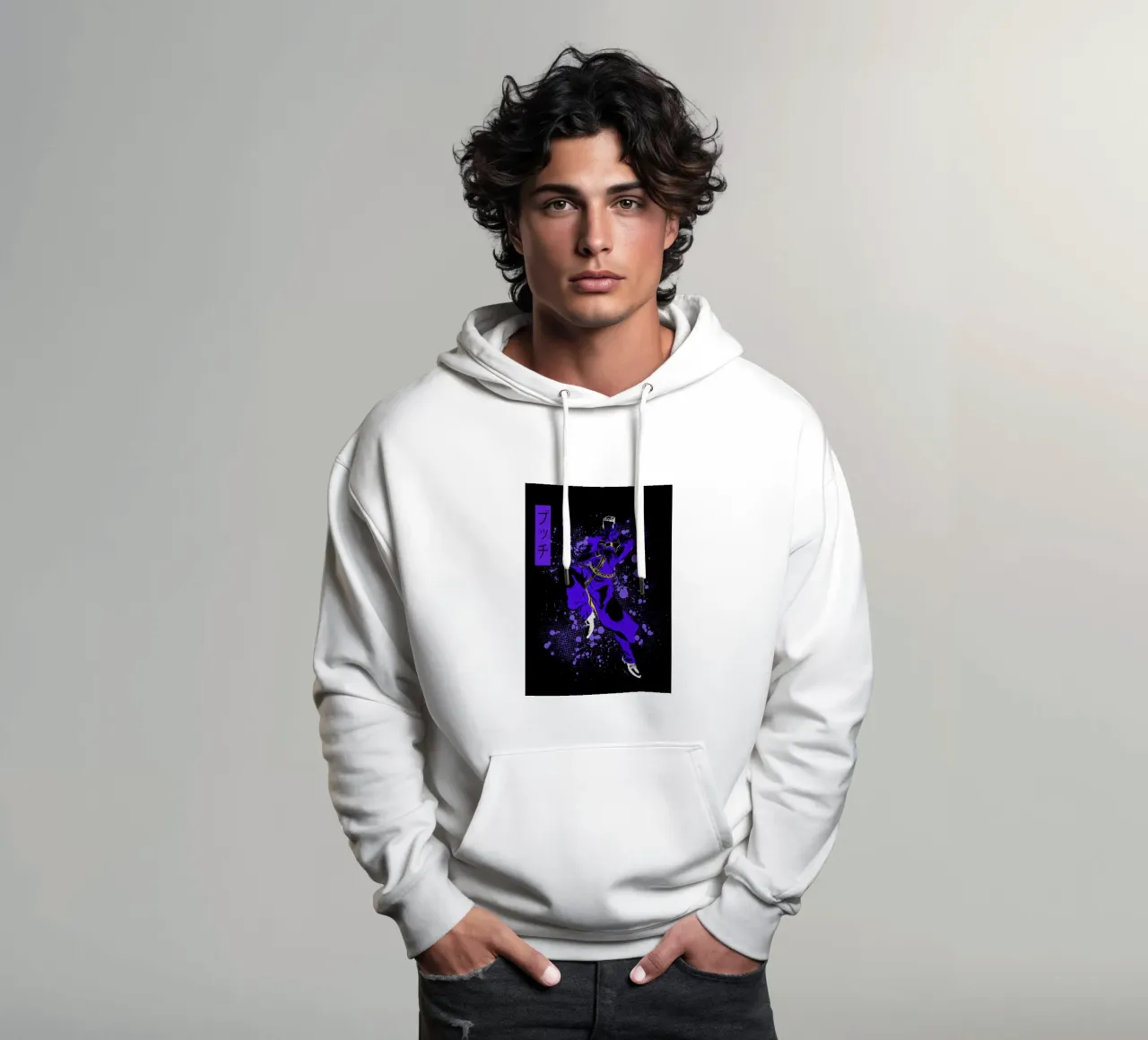 Enrico Pucci jojo felpa con cappuccio da Neonartstudio