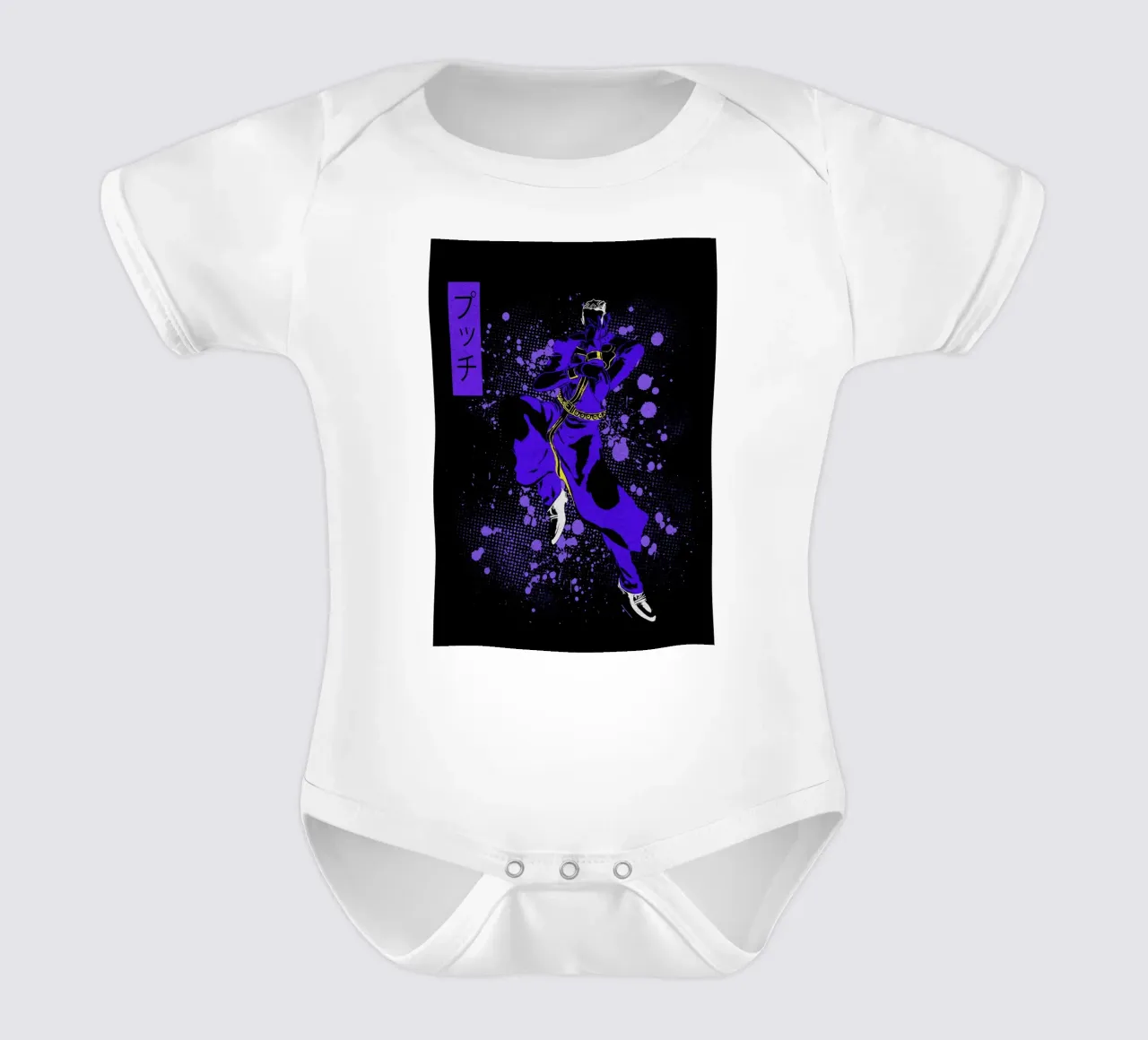 Enrico Pucci jojo body neonato maniche corte da Neonartstudio