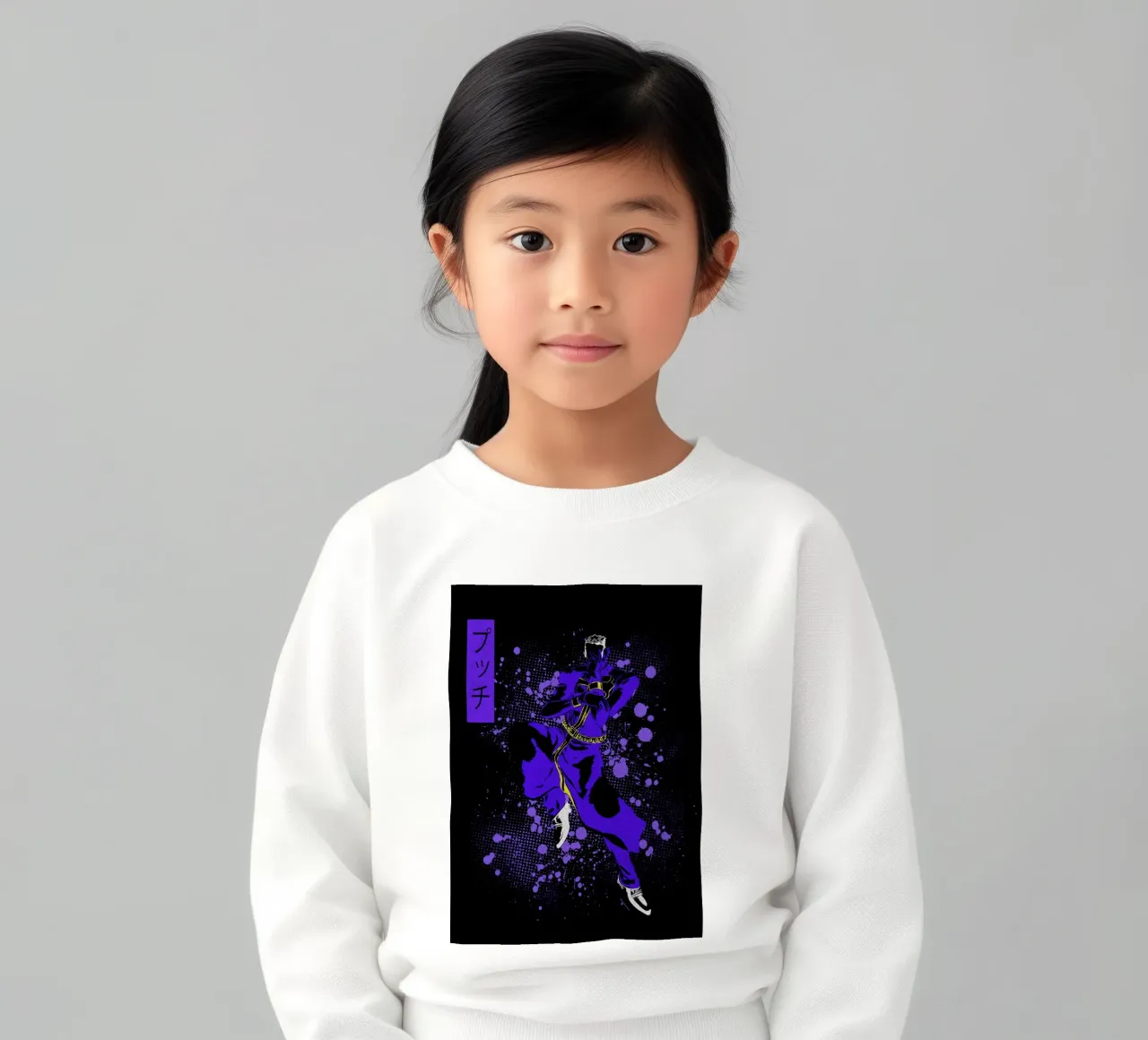 Enrico Pucci jojo felpa bambino da Neonartstudio