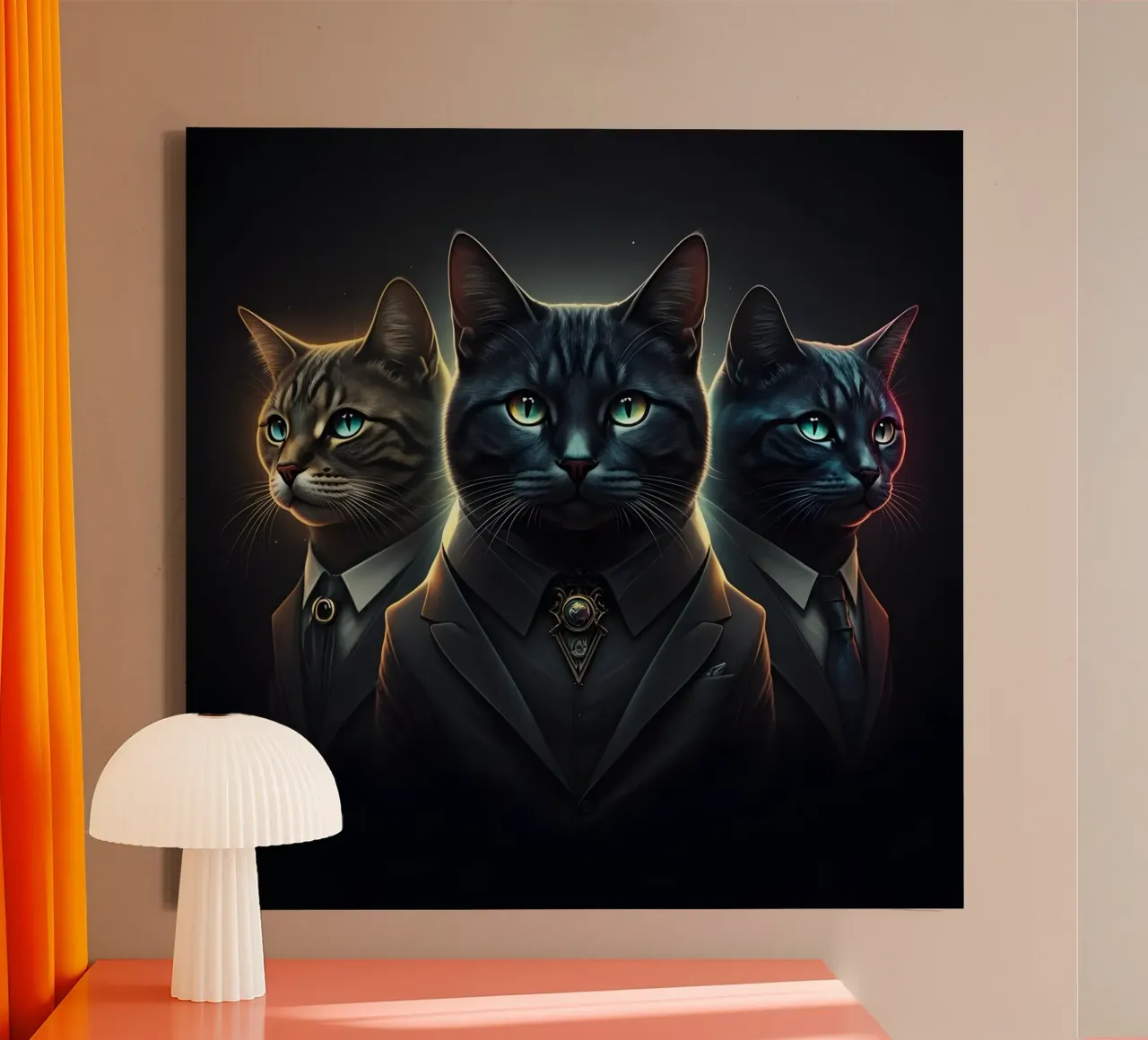 Portrait of a Cat canvas by Art Digital Visuel