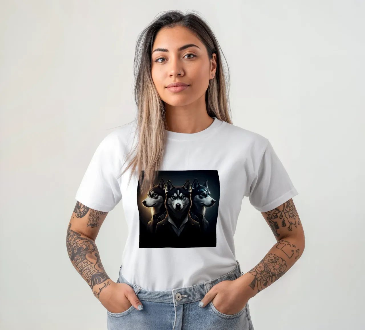 HUSKY t-shirt da Art Digital Visuel