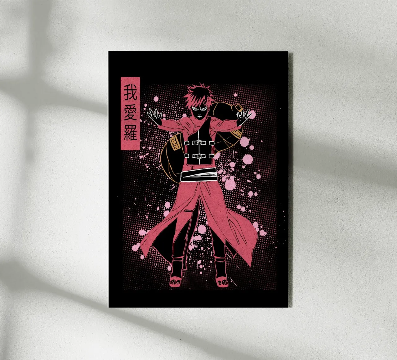 Gaara Alu-Dibond von Neonartstudio