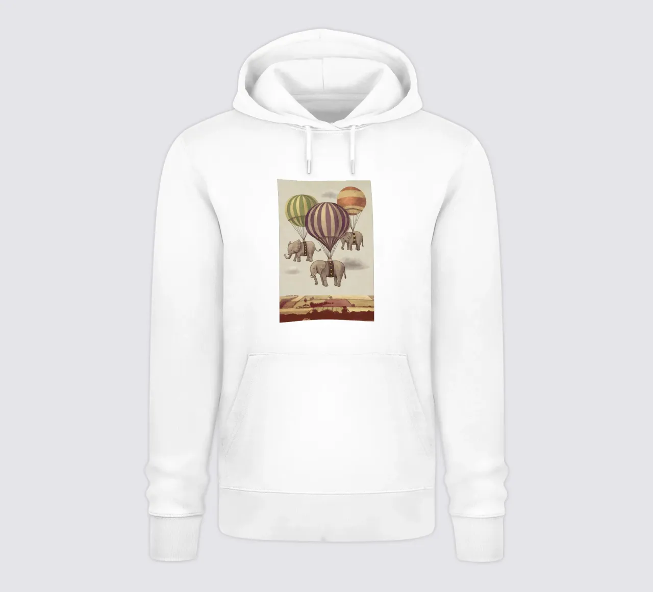 Flight of the Elephants felpa con cappuccio da Terry Fan