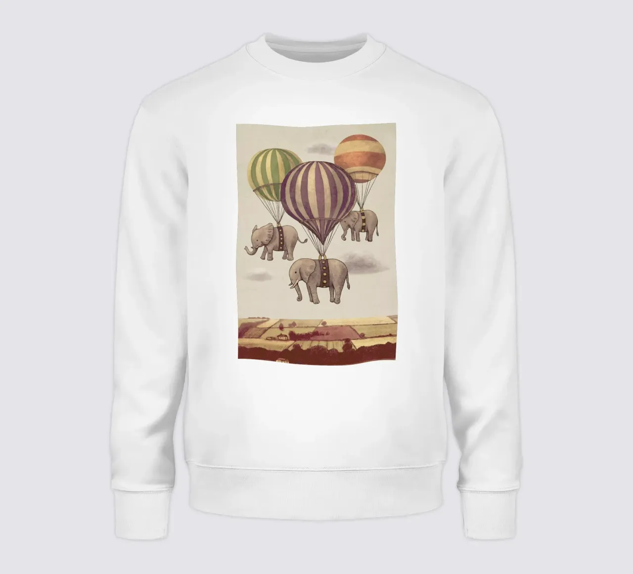 Flight of the Elephants felpa da Terry Fan