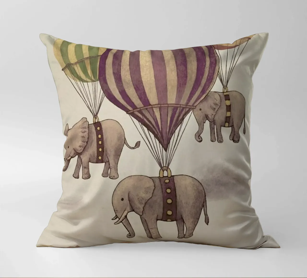 Flight of the Elephants cuscino da Terry Fan