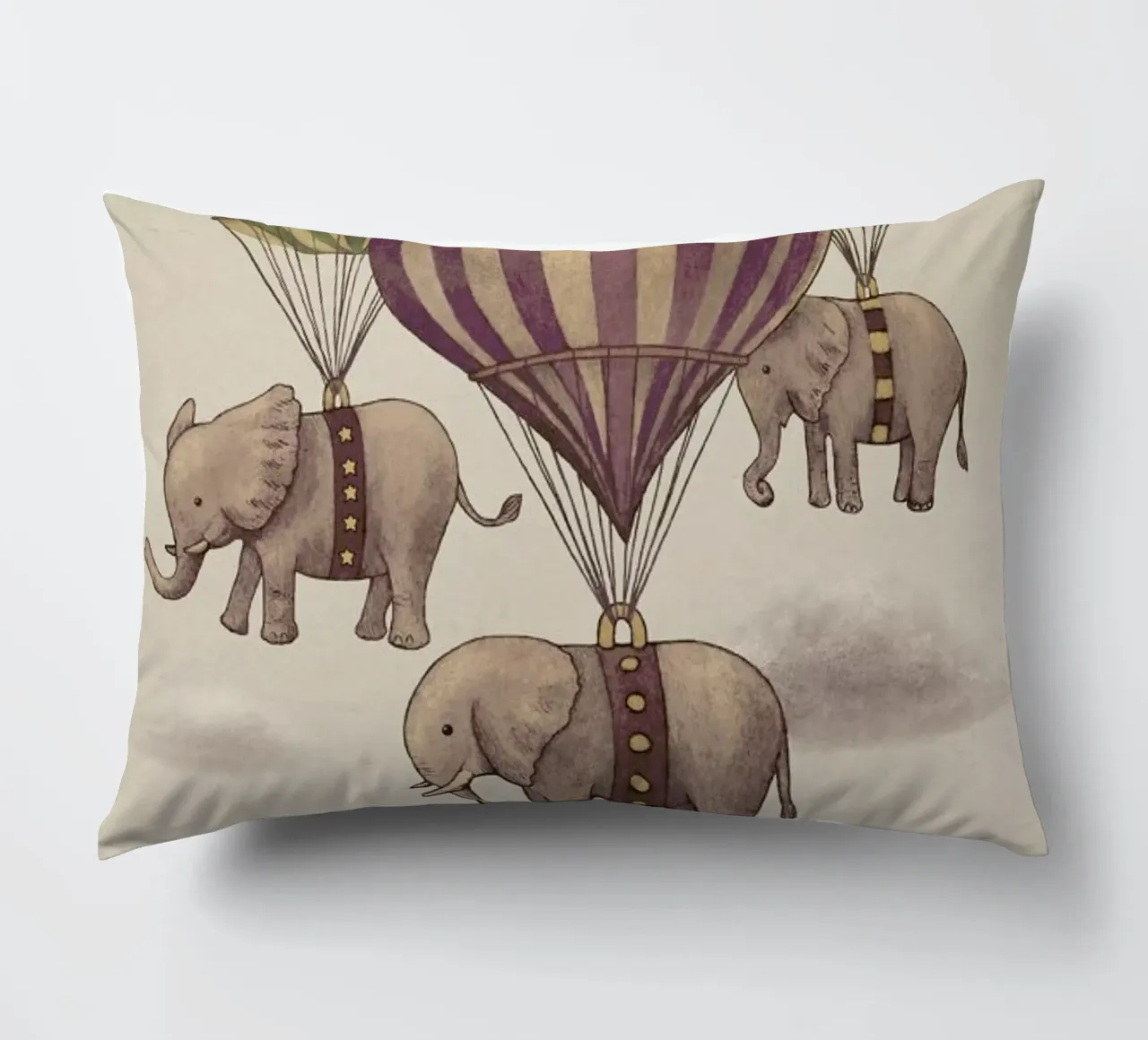 Flight of the Elephants cuscino da Terry Fan