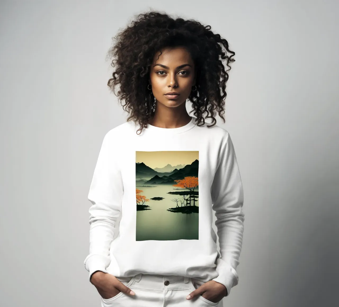 GIAPPONE ZEN felpa da Art Digital Visuel