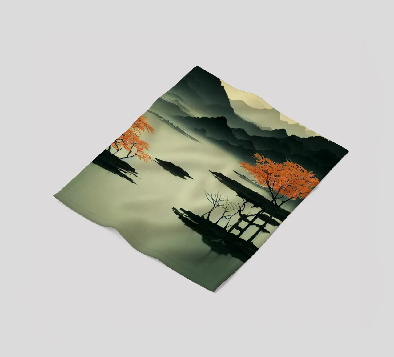 GIAPPONE ZEN coperta in pile da Art Digital Visuel