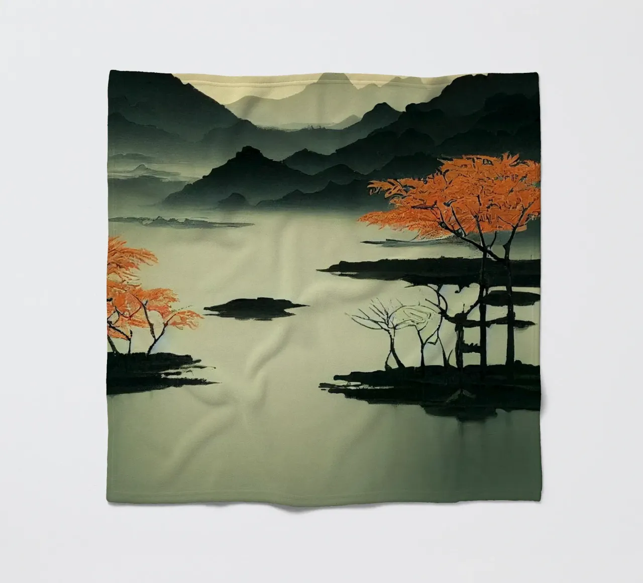 GIAPPONE ZEN coperta in pile da Art Digital Visuel
