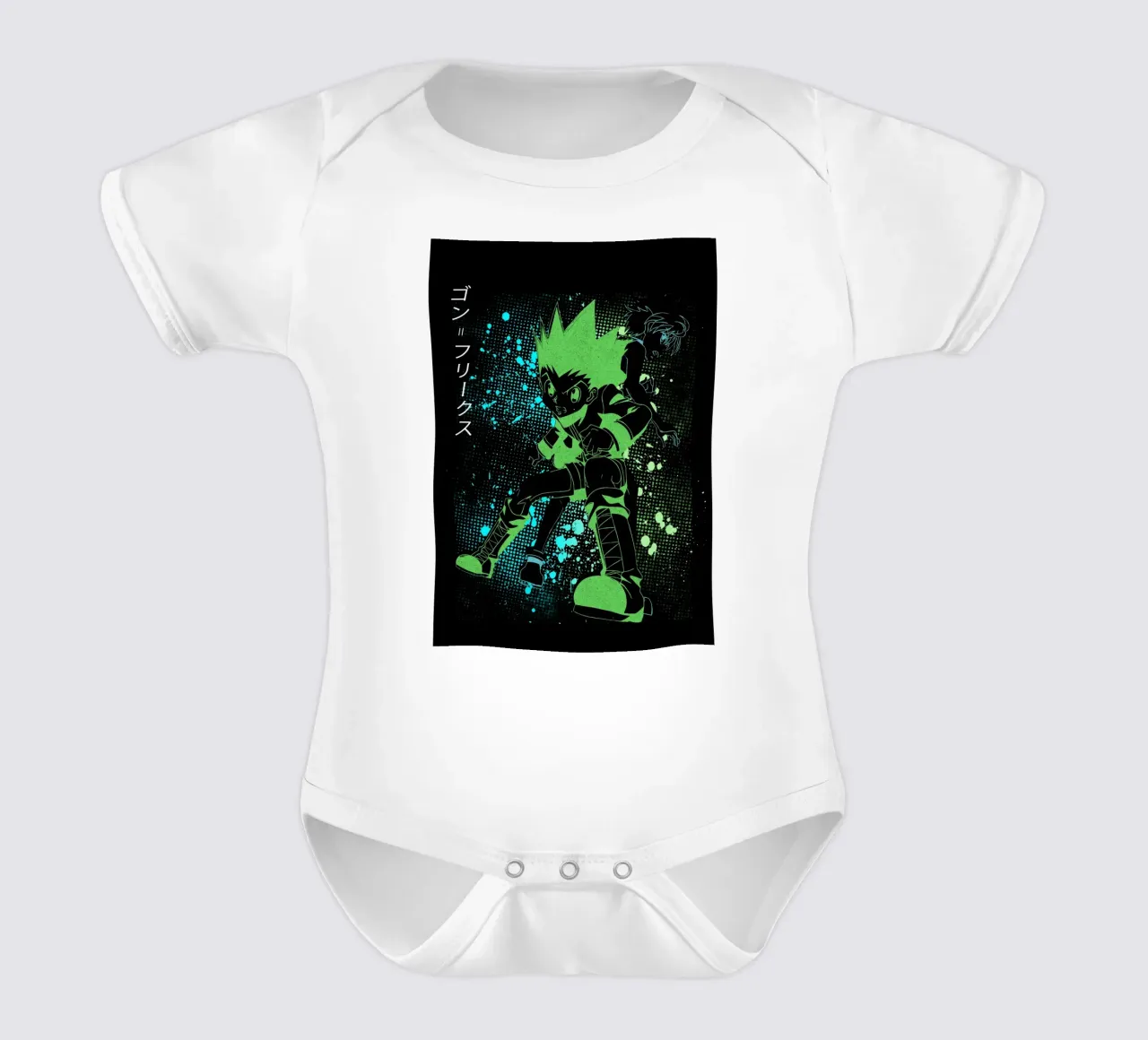 gon killua body neonato maniche corte da Neonartstudio
