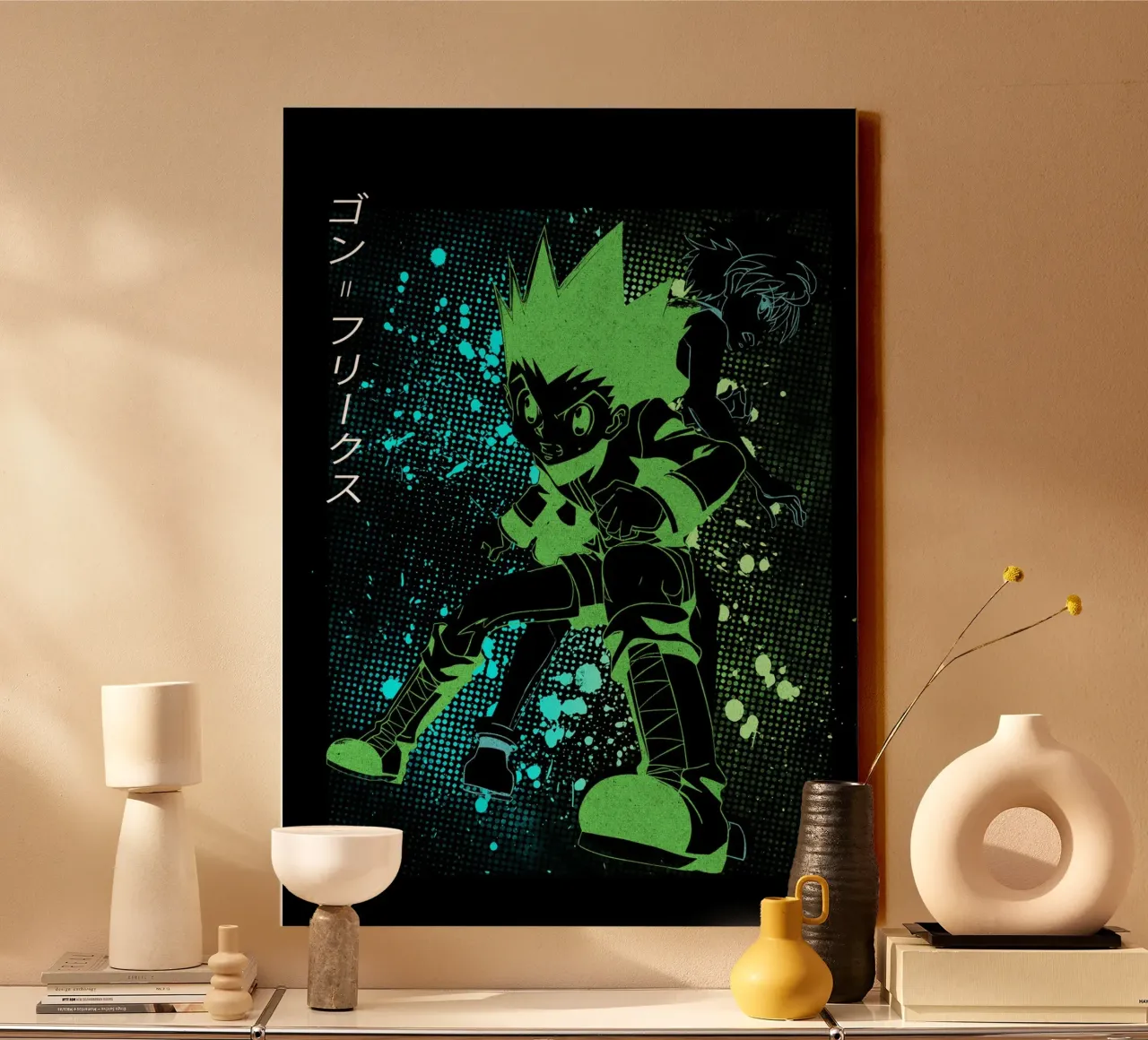 gon killua canvas by Neonartstudio