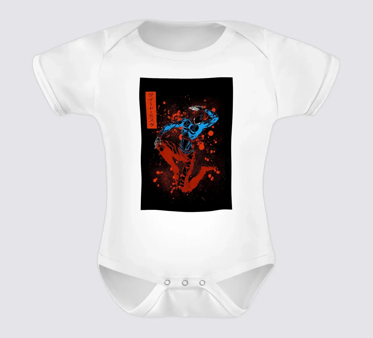 Guido Mista jojo body neonato maniche corte da Neonartstudio