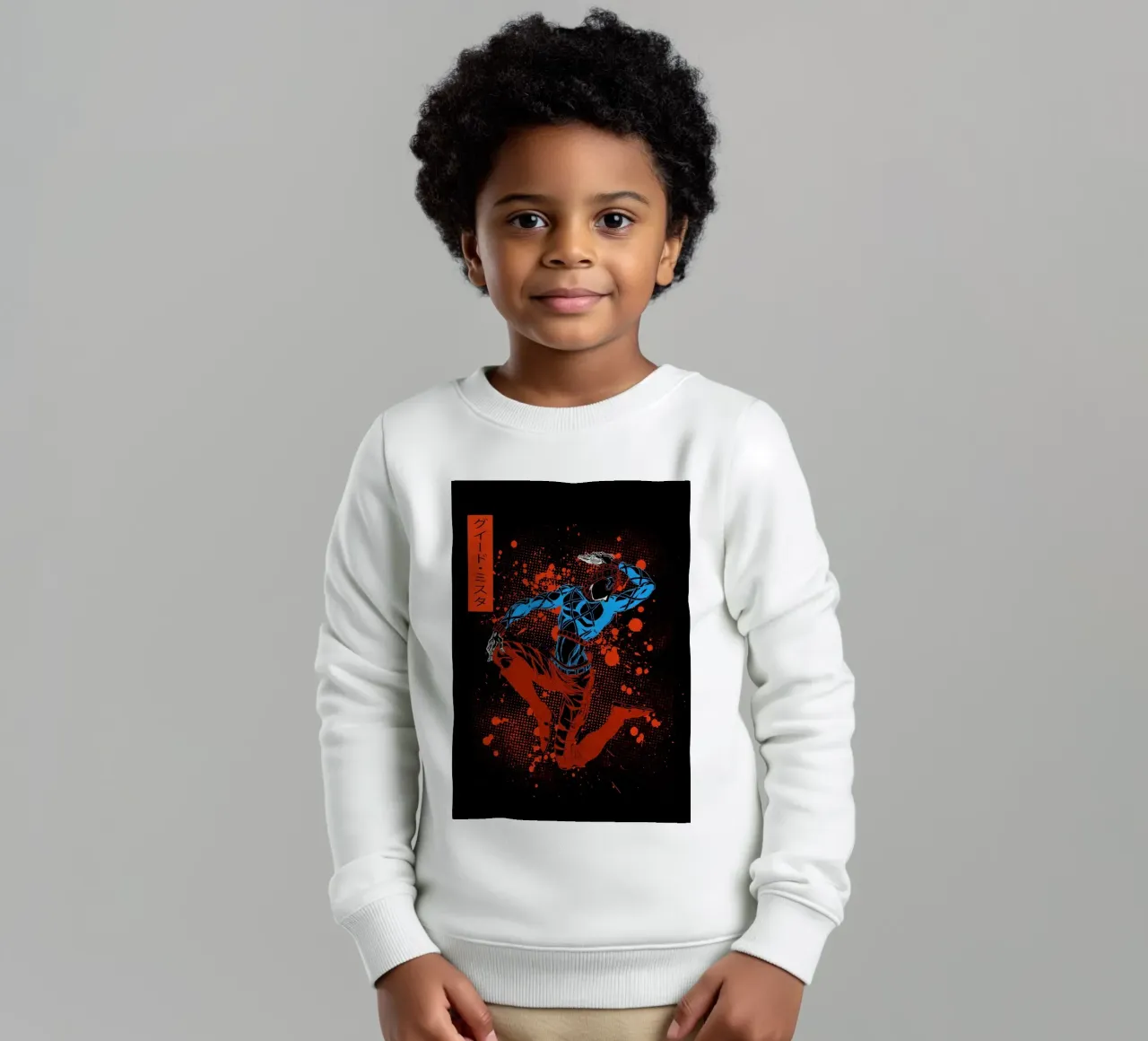 Guido Mista jojo felpa bambino da Neonartstudio