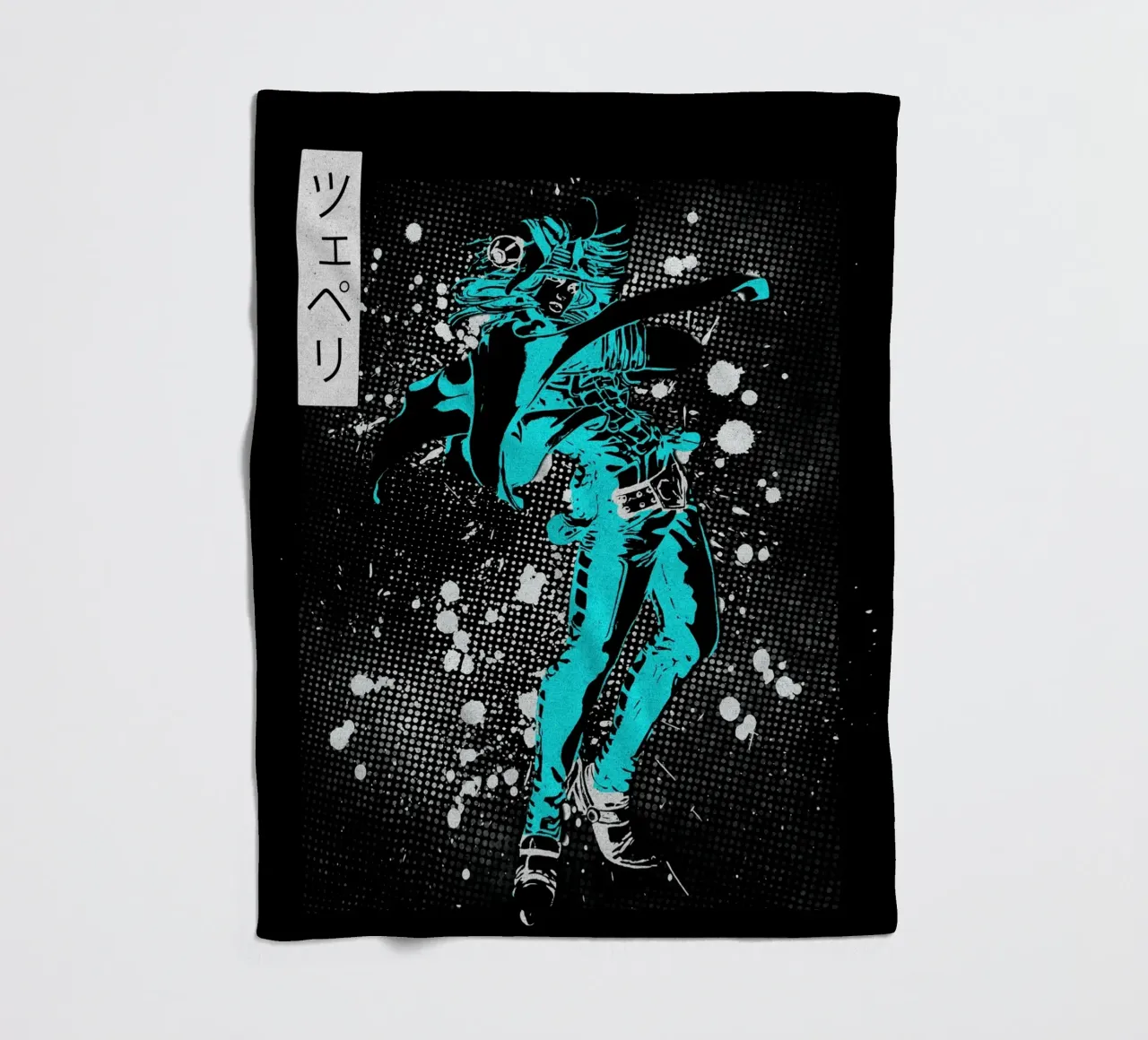 Gyro Zeppeli jojo coperta in pile da Neonartstudio