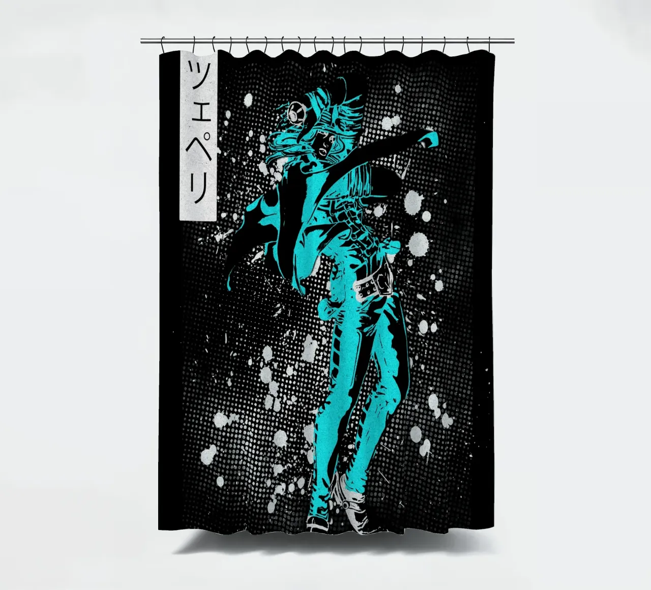 Gyro Zeppeli jojo Duschvorhang von Neonartstudio