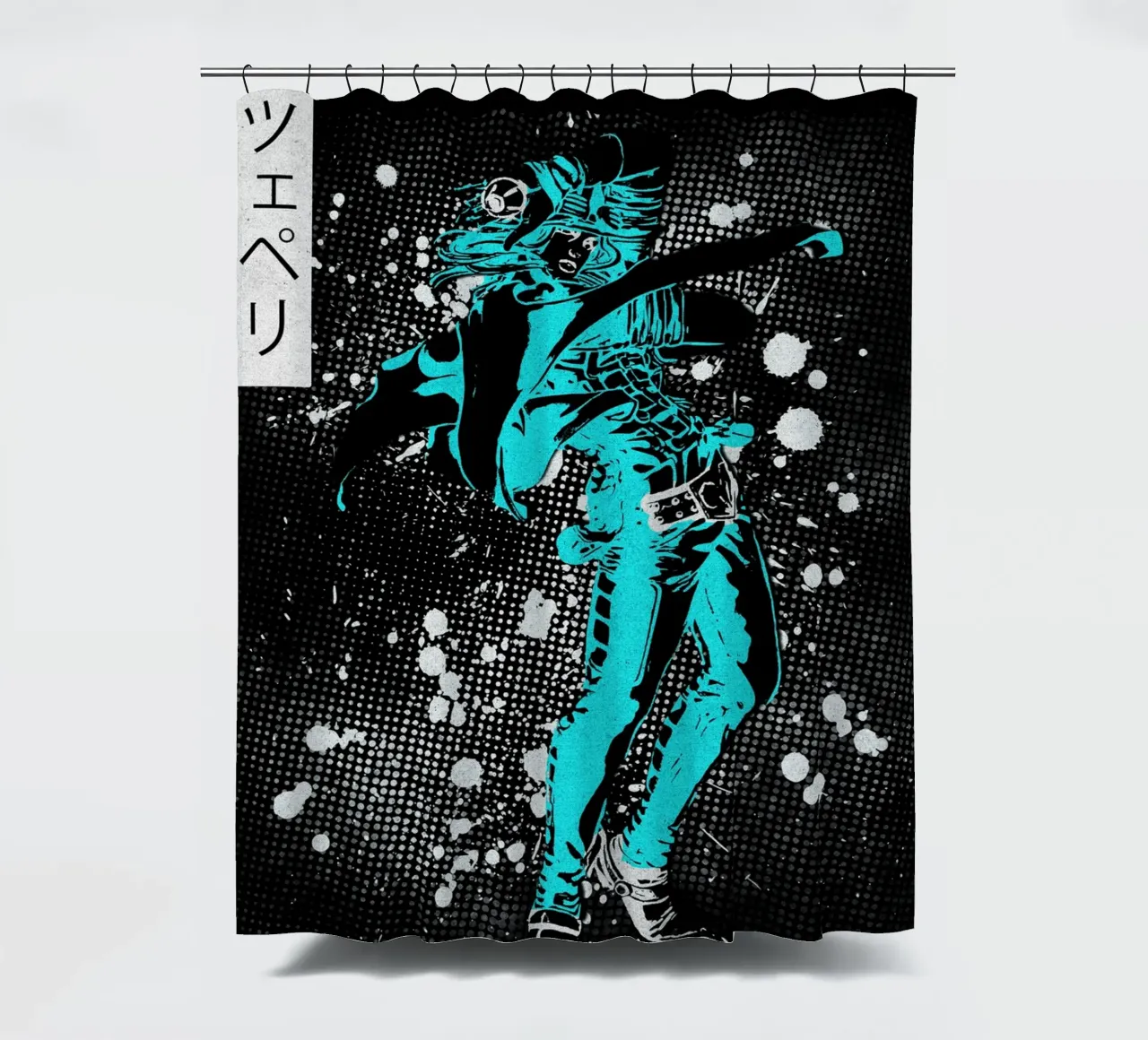 Gyro Zeppeli jojo Duschvorhang von Neonartstudio