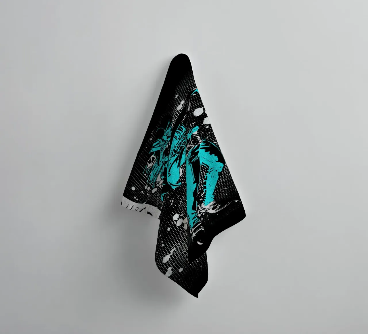 Gyro Zeppeli jojo asciugamano da bagno da Neonartstudio