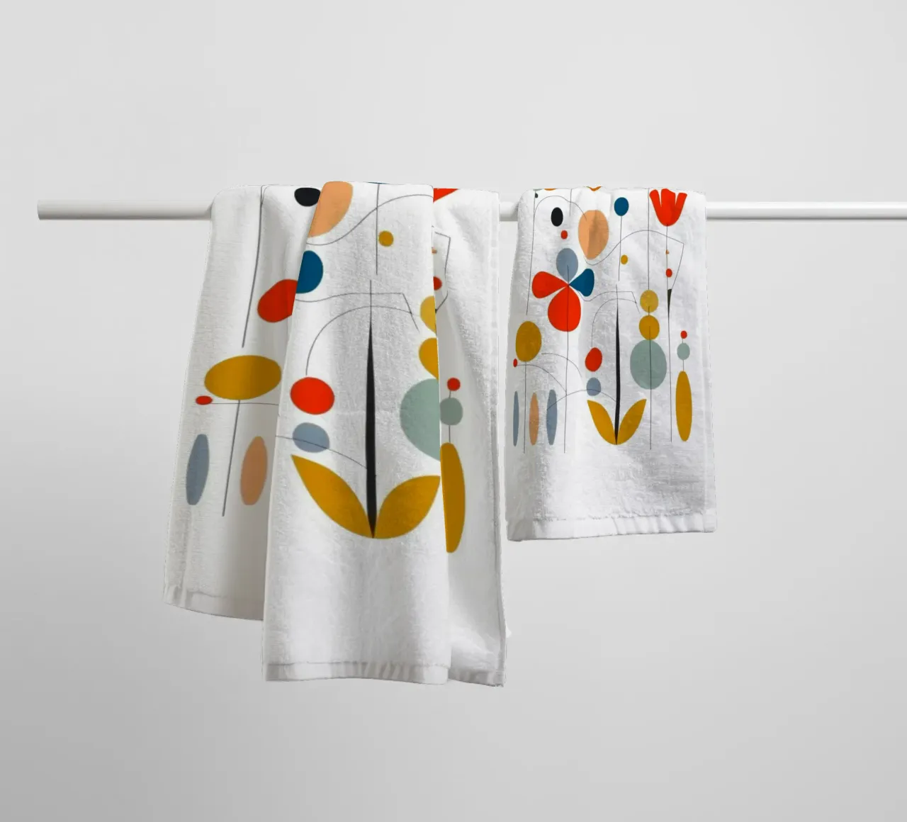 Fiori moderni asciugamano da bagno da Art Digital Visuel