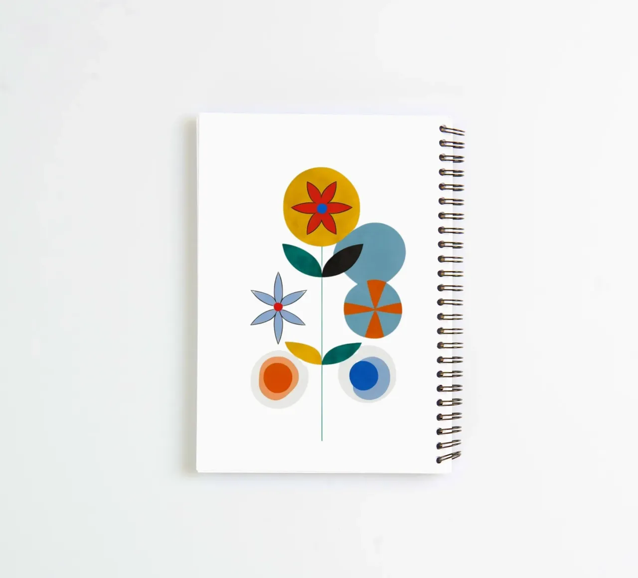 Modern Flowers spiral notebook by Art Digital Visuel