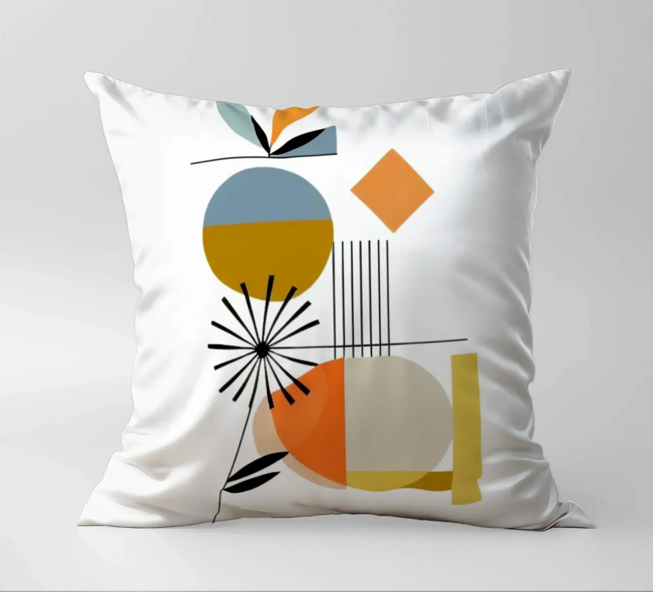 Modern Flowers decorative cushion by Art Digital Visuel