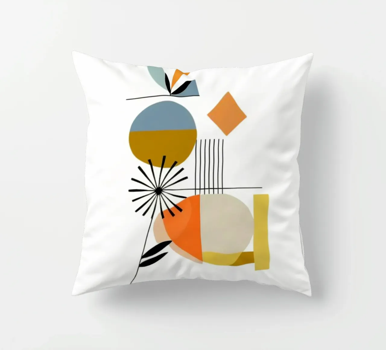 Modern Flowers decorative cushion by Art Digital Visuel
