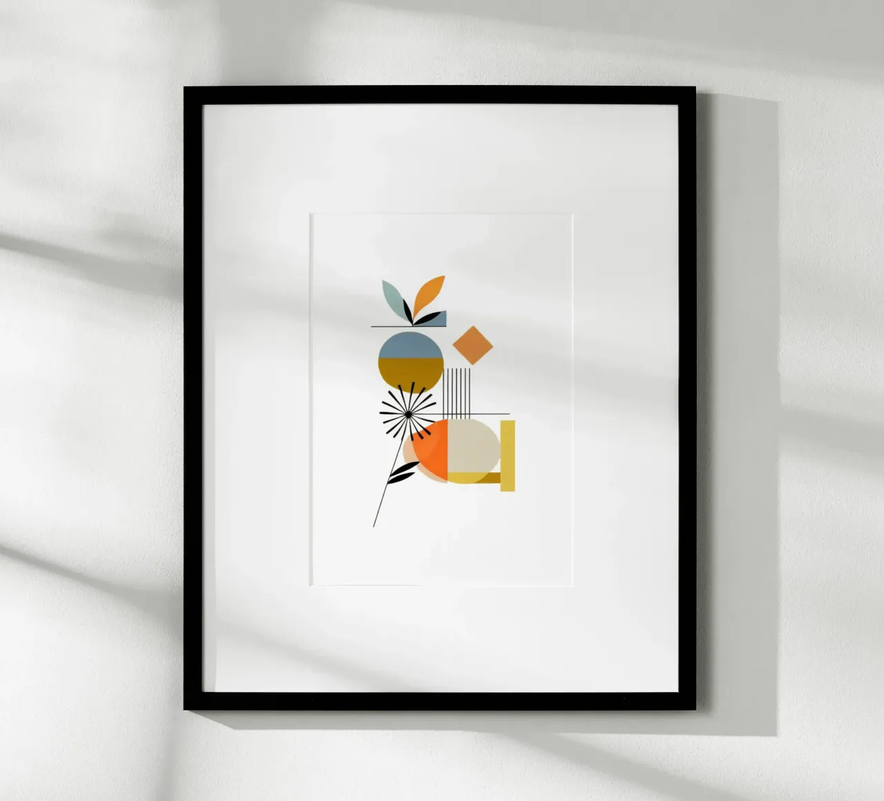 Fiori moderni poster con telaio in alluminio da Art Digital Visuel