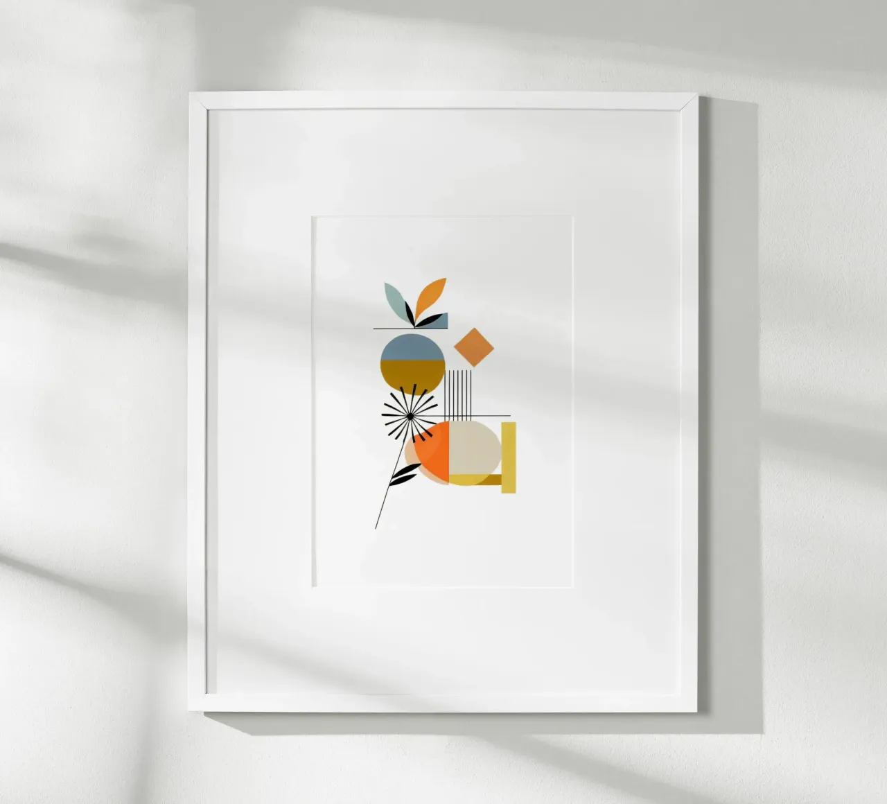 Fiori moderni poster con telaio in alluminio da Art Digital Visuel