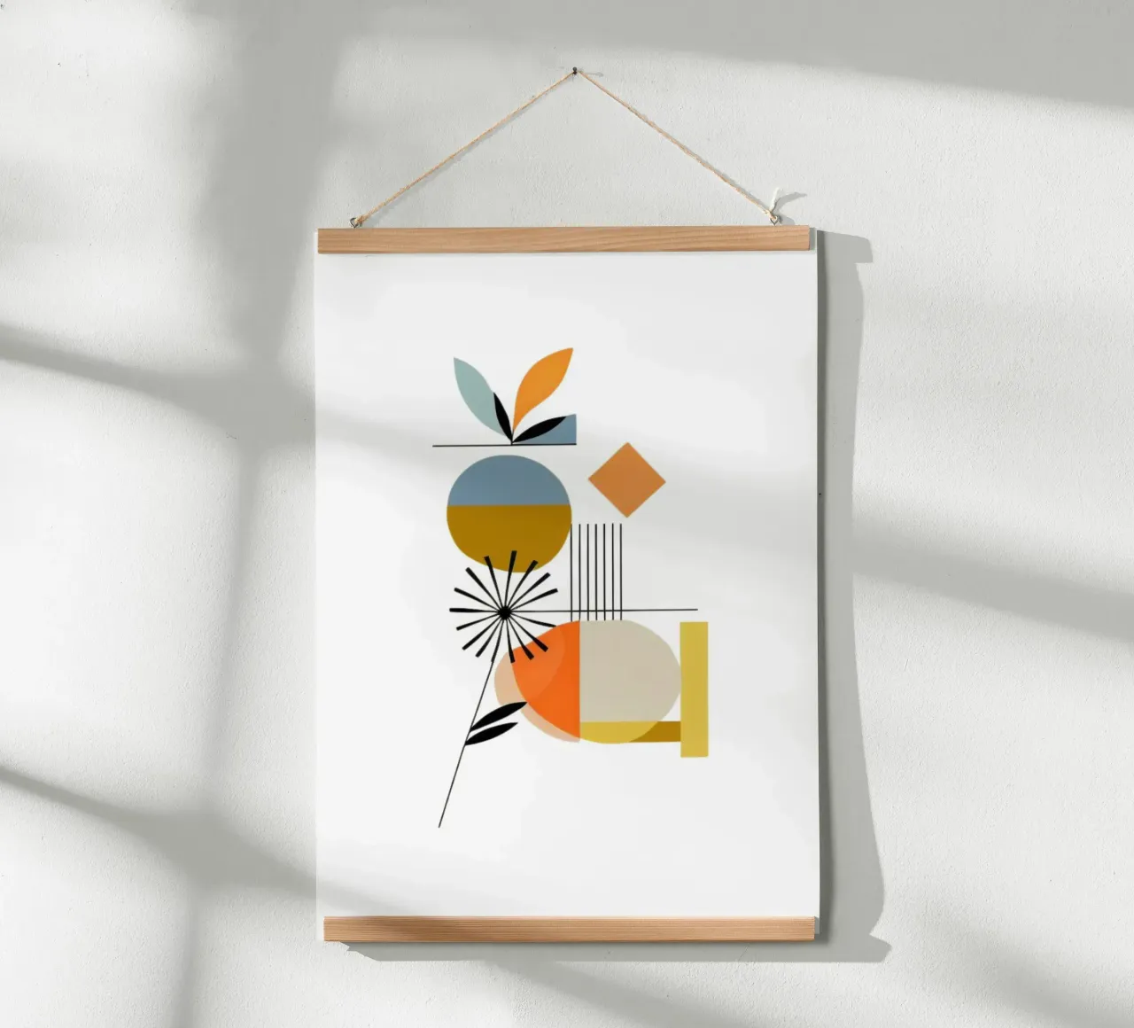 Fiori moderni poster con telaio in alluminio da Art Digital Visuel