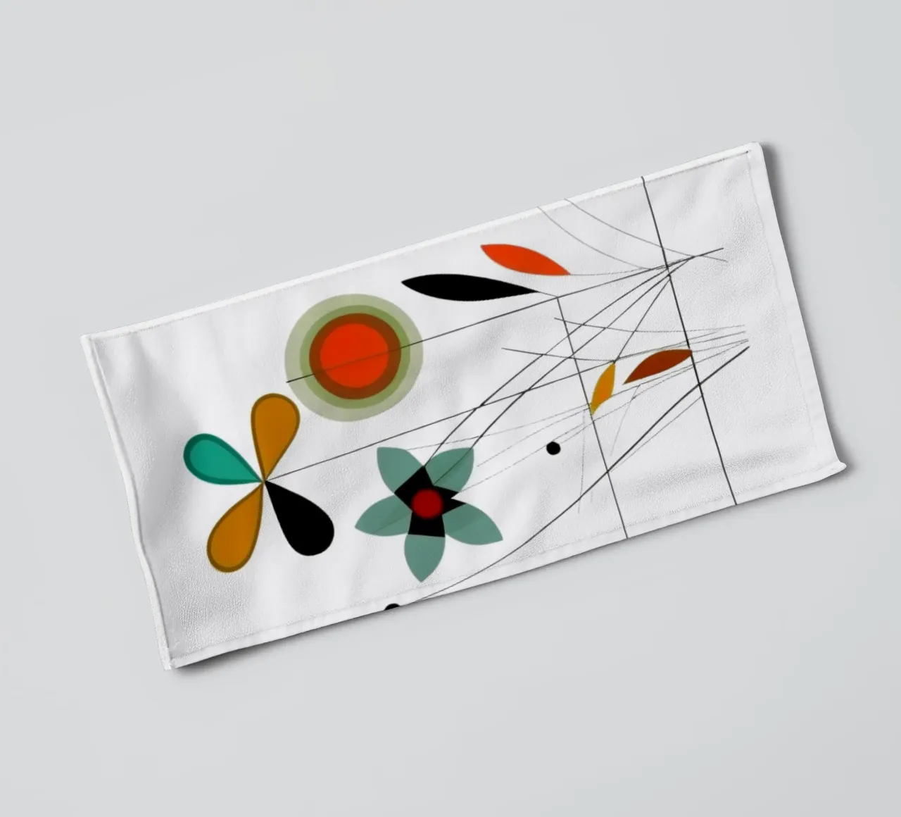 Fiori moderni asciugamano da bagno da Art Digital Visuel