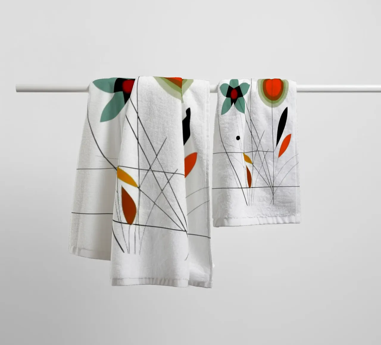 Fiori moderni asciugamano da bagno da Art Digital Visuel
