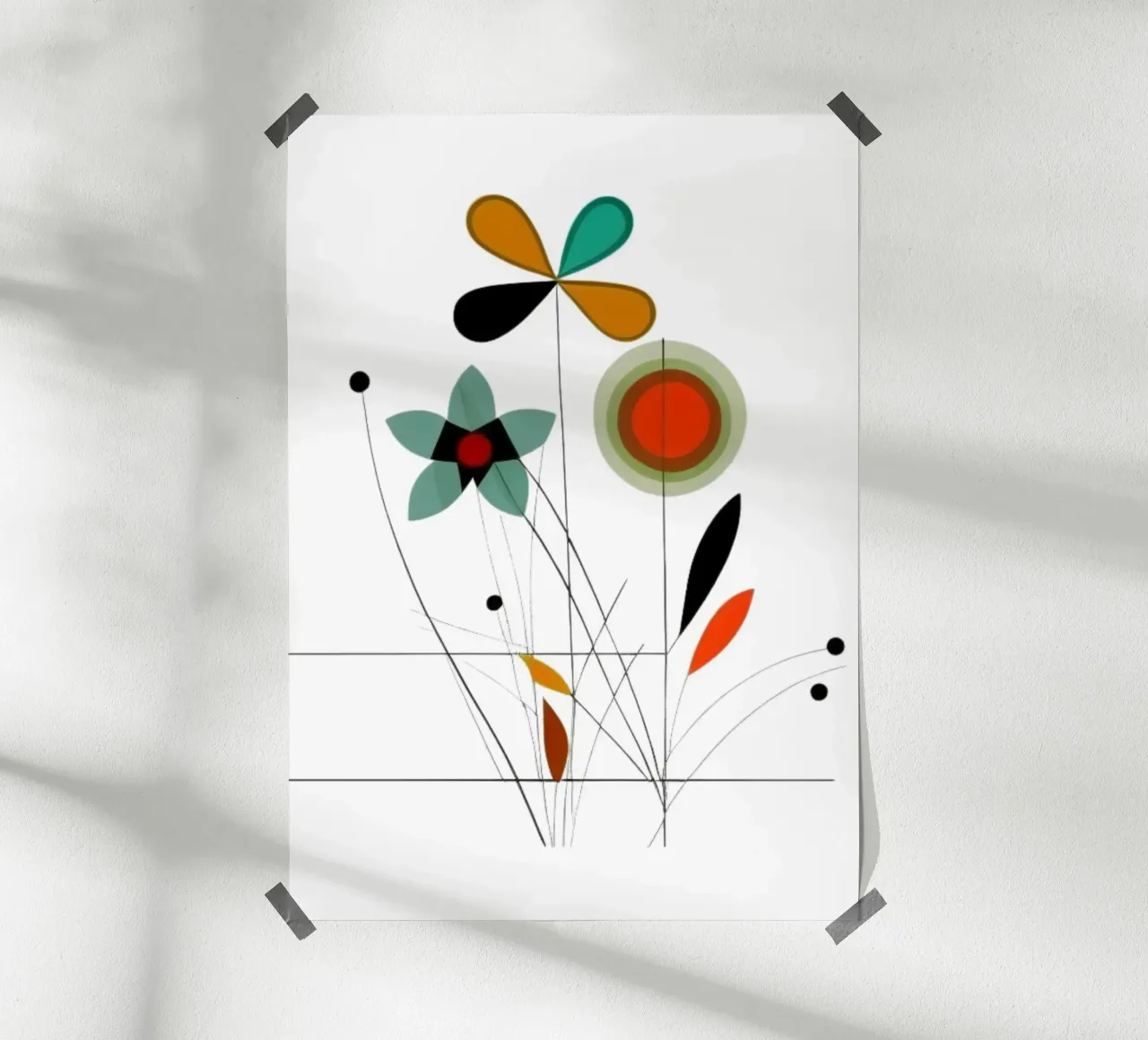 Fiori moderni carta hahnemühle da Art Digital Visuel