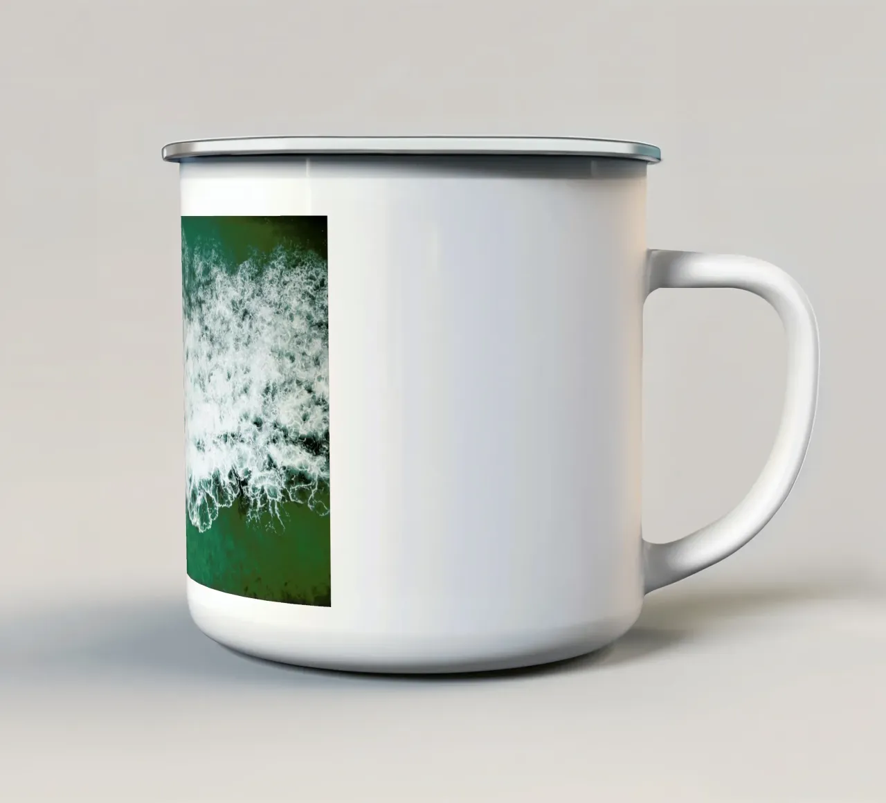 Wavescapes 01 enamel mug by Shot By Clint