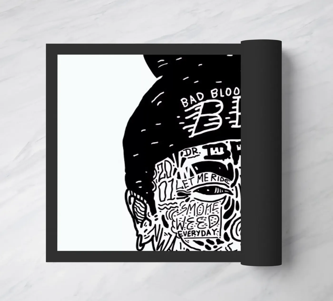 Dre doormat by Nick Cocozza