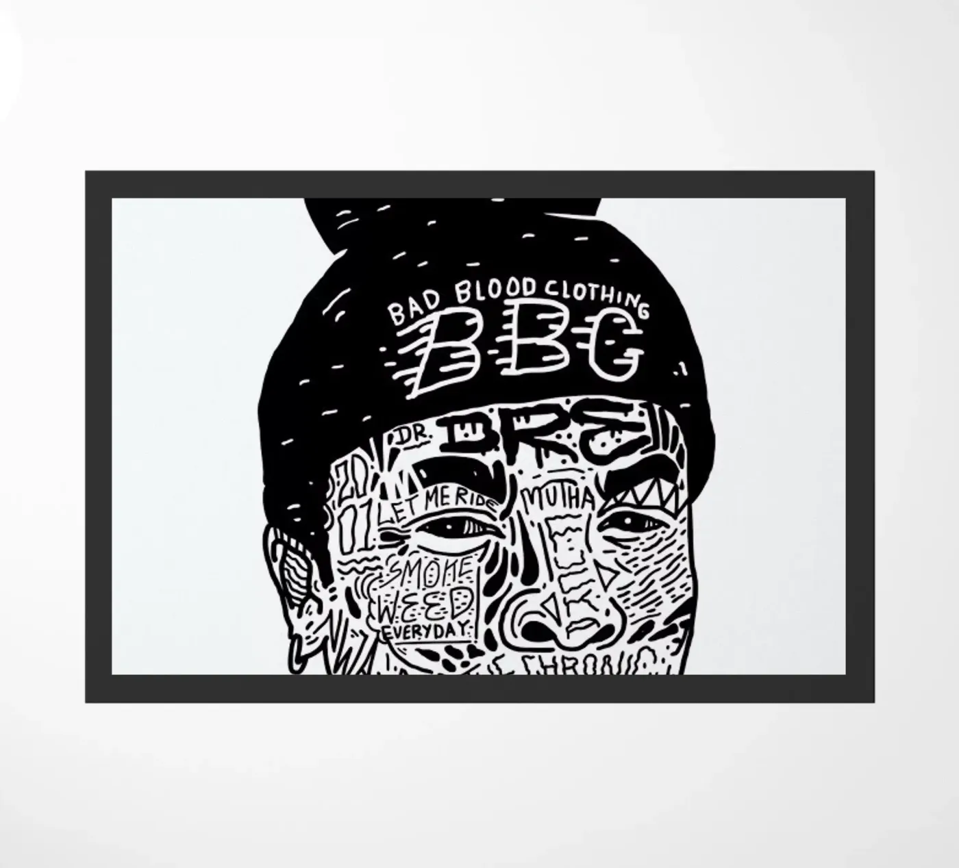 Dre doormat by Nick Cocozza